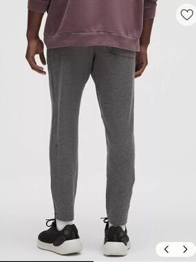 NEW Lululemon Mens Soft Jersey Tapered Pant Charcoal Gray Size Medium 30” inseam